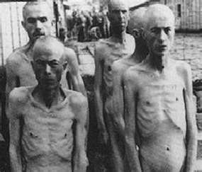 Auschwitz prisoners ravaged with disease. Copyright Truthtolive4
